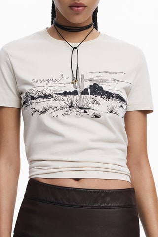 T-shirt regular - Beige
