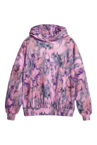 Felpa oversize con cappuccio - Rosa
