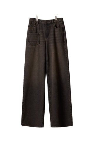 Jeans wide legs - Marrone scuro