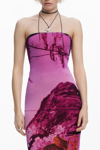 Abito bustier - Viola