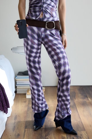 Pantaloni regular - Viola