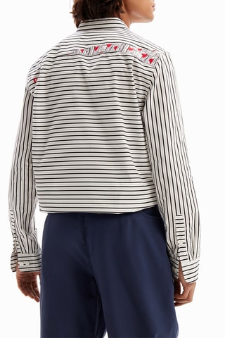 Camicia - Bianco, nero e rosso
