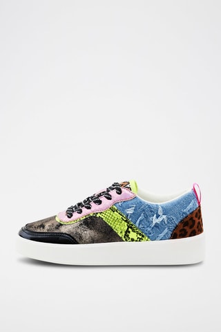 Sneakers - Grigio, nero, rosa e verde