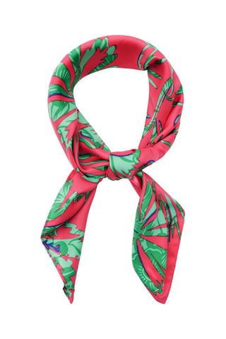 Foulard - Verde e rosa