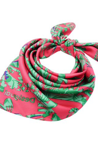 Foulard - Verde e rosa