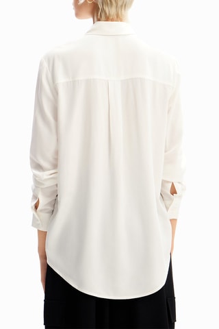 Camicia regular - Bianco e blu