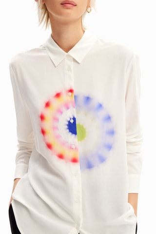 Camicia regular - Bianco e blu