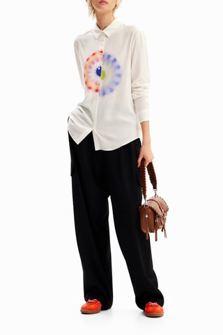 Camicia regular - Bianco e blu