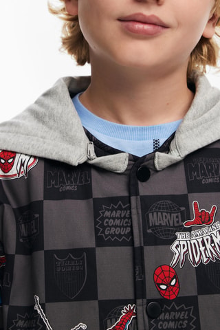 Giubbotto con cappuccio Spider Man Avengers Marvel - Nero