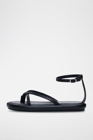 Sandali in pelle - Nero