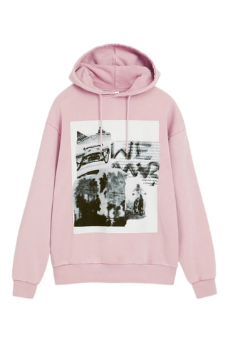 Felpa con cappuccio - Rosa