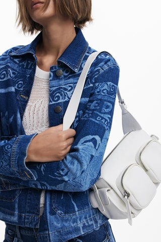 Borsa a spalla in pelle - Bianco