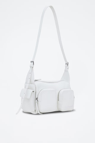 Borsa a spalla in pelle - Bianco