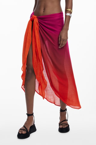 Pareo dip and dye - Arancione