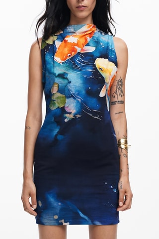 Abito taglio dritto - Navy