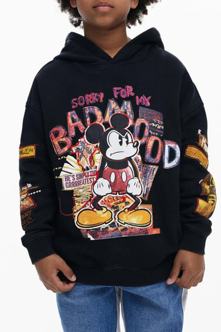 Felpa con cappuccio Topolino Disney - Nero