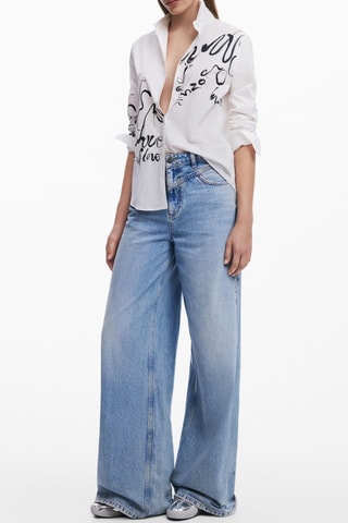 Camicia regular - Bianco