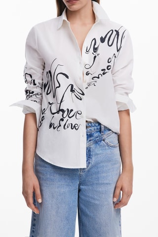 Camicia regular - Bianco
