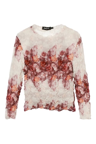 Top - Bianco, rosso e arancione