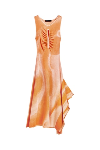 Abito a trapezio - Arancione