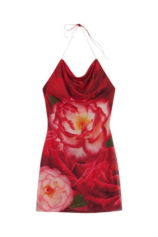 Abito drappeggiato - Rosso