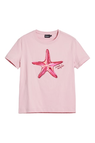 T-shirt de plage regular - Rose