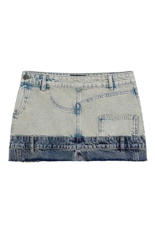 Minigonna in jeans - Blu