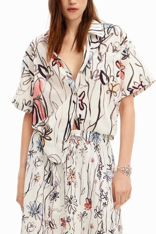 Camicia regular - Bianco e nero