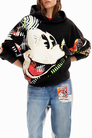 Maglia oversize Topolino Disney - Nero