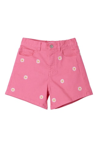 Shorts in jeans - Giallo e rosa