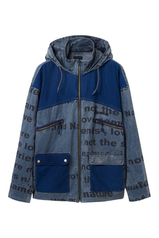 Giacca in jeans - Nero e blu