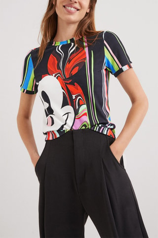 Top - Nero e multicolore