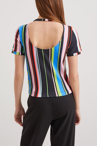 Top - Nero e multicolore