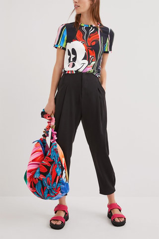 Top - Nero e multicolore