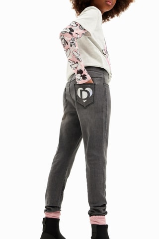 Jeggings - Rosa e grigio