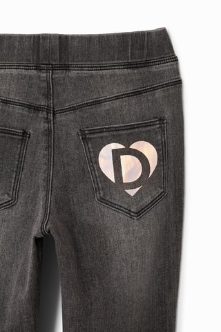 Jeggings - Rosa e grigio