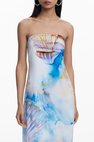 Abito bustier - Blu