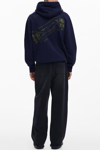 Felpa con cappuccio - Navy
