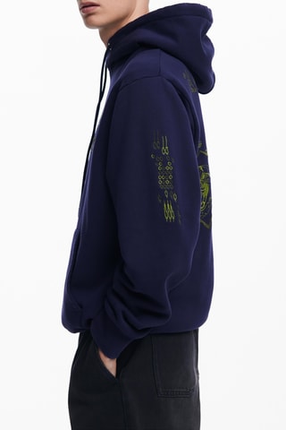 Felpa con cappuccio - Navy