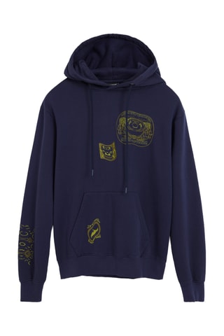Felpa con cappuccio - Navy