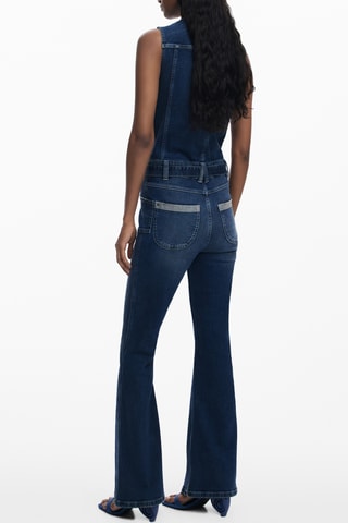 Tuta in jeans - Blu scuro