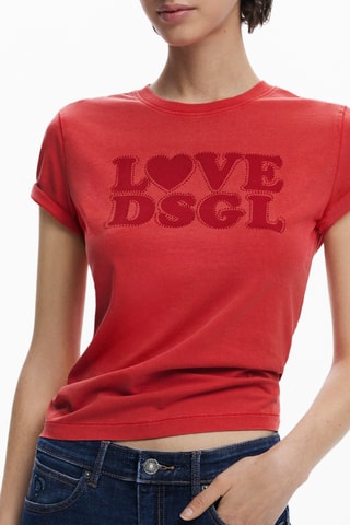 T-shirt regular - Rosso