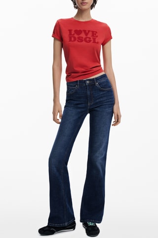 T-shirt regular - Rosso