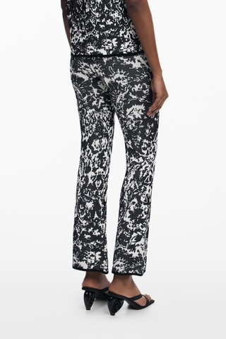 Pantaloni regular tie and dye - Nero