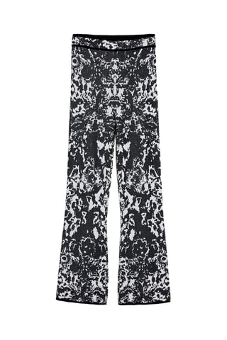 Pantaloni regular tie and dye - Nero