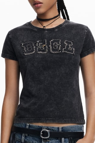 T-shirt regular - Gris foncé