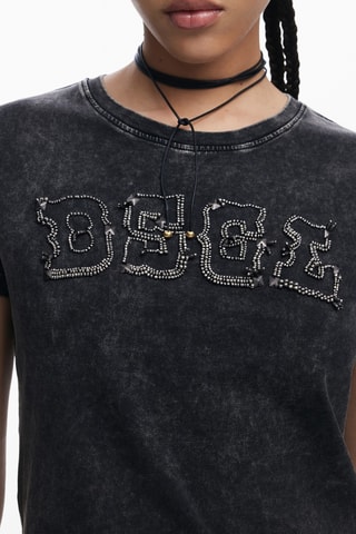 T-shirt regular - Gris foncé