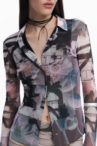 Camicia regular - Grigio