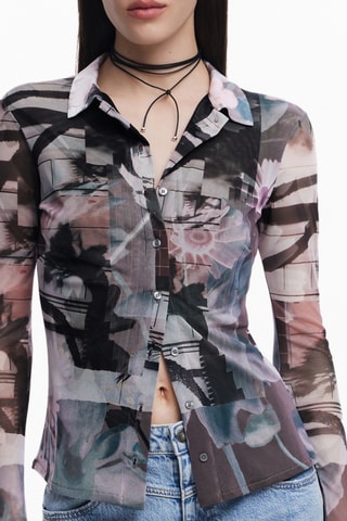 Camicia regular - Grigio