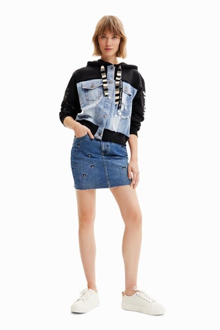 Gonna taglio dritto in jeans Topolino Disney